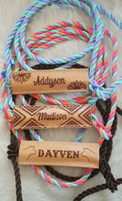 Load image into Gallery viewer, Leather Noseband on Rope Halter