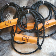Load image into Gallery viewer, Leather Noseband on Rope Halter